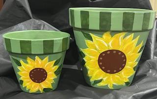 Sunflower Flower Pots